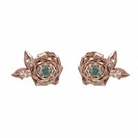 #303 Alexandrite Rose Studs