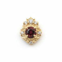#304 Thorn of Garnet Studs