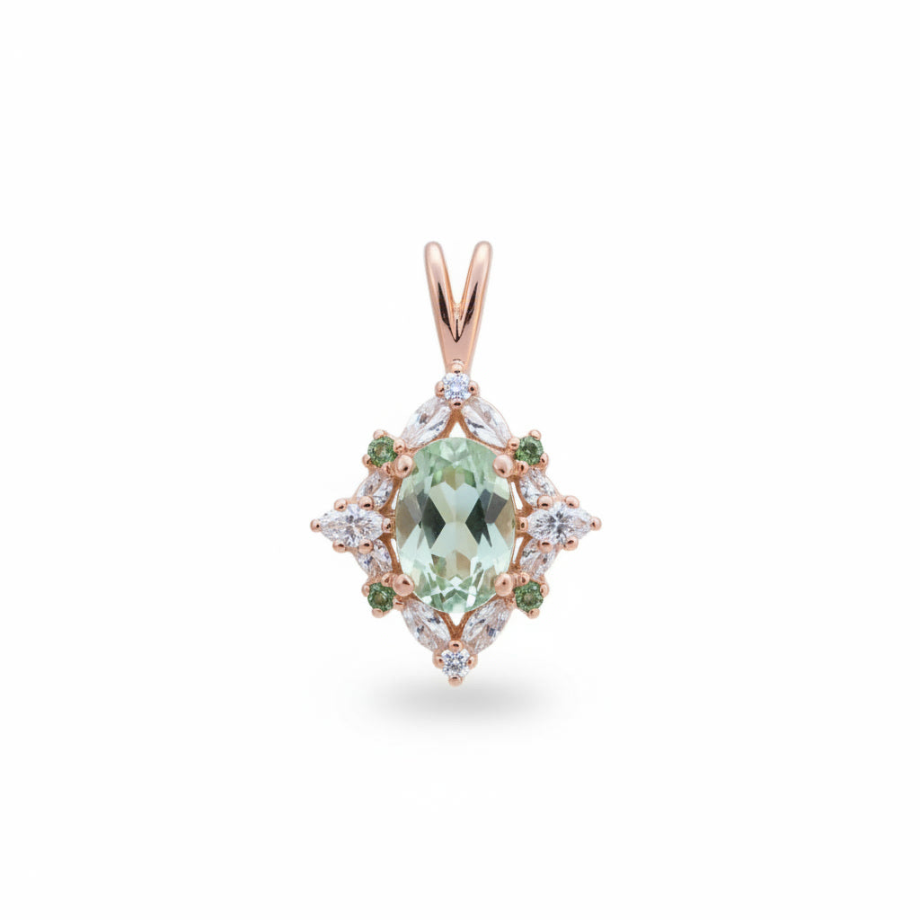 #505 18K Rose Gold Woodland necklace