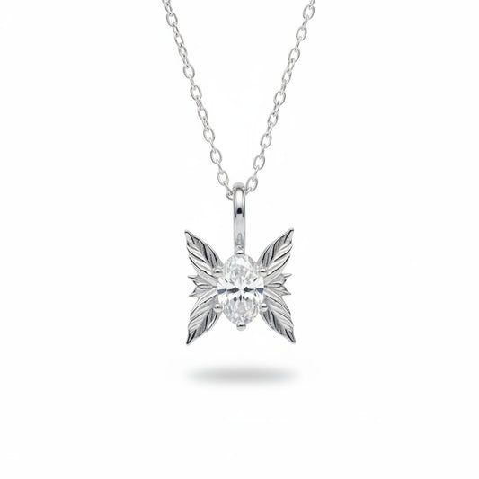 #502 18K White Gold The Forest Sprite Necklace