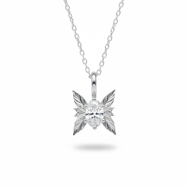 #502 18K White Gold The Forest Sprite Necklace
