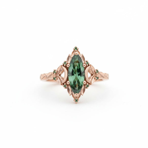 #12 18K Rose gold Briar Moon Solitaire