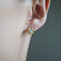 #302 Lunaria Opal Studs