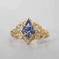 #91 DreamGuard Kite Shape Sapphire Diamond Ring