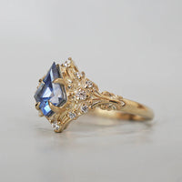 #91 DreamGuard Kite Shape Sapphire Diamond Ring