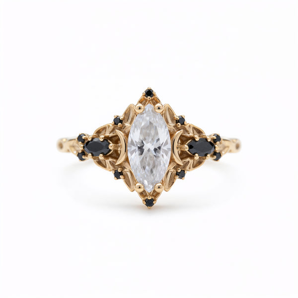 #56 18k yellow gold Briar Moon Three Stone