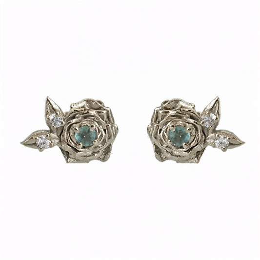 #303 Alexandrite Rose Studs