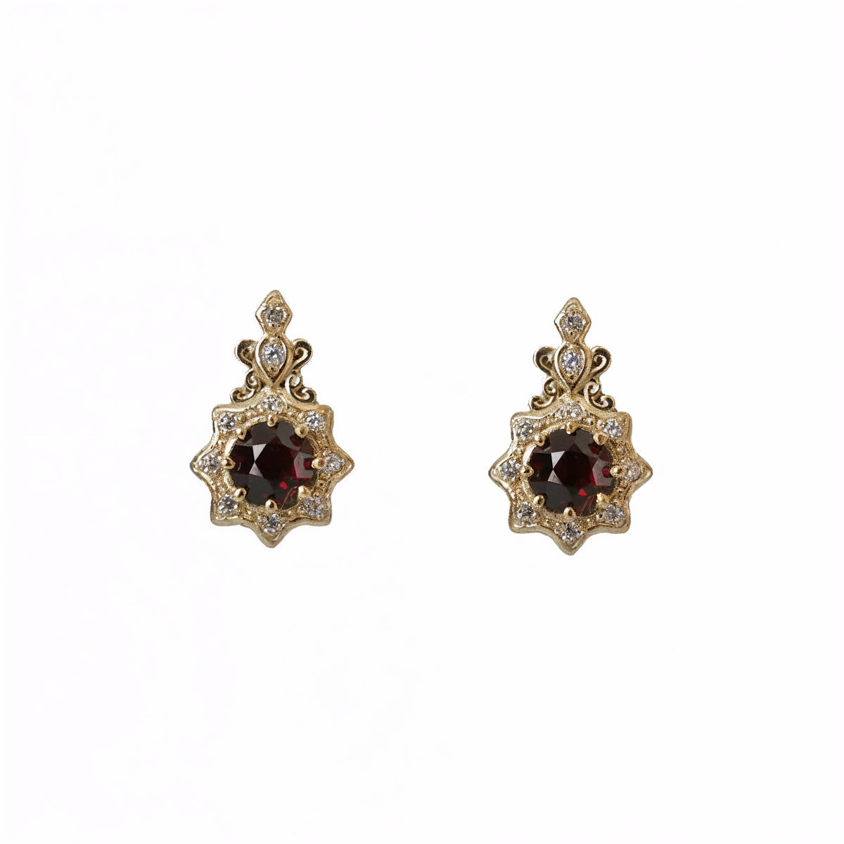 #305 Garnet Heir Studs