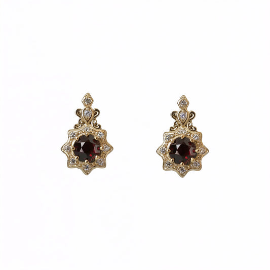#305 Garnet Heir Studs